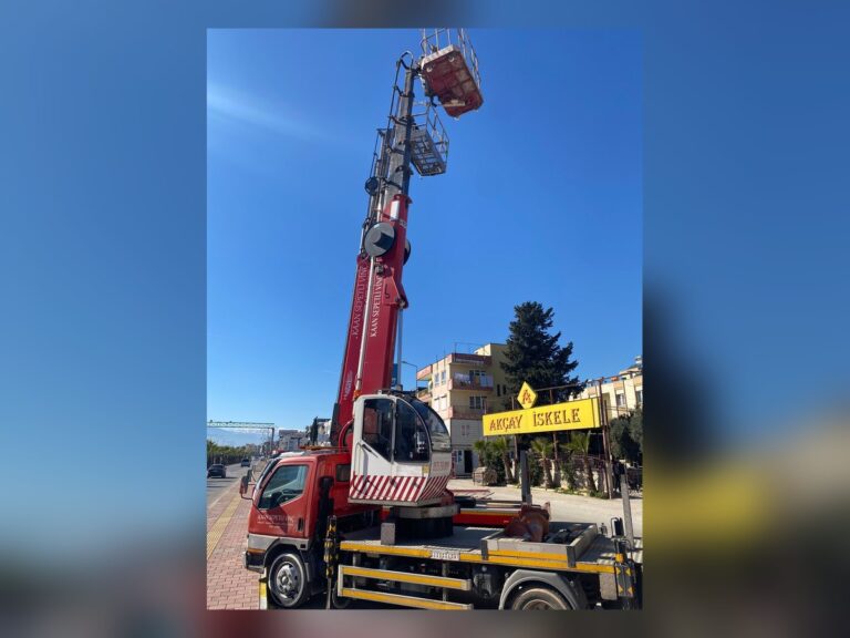 Antalya’da yüksek erişim platformu kiralama saha çalışması – Kaan Platform