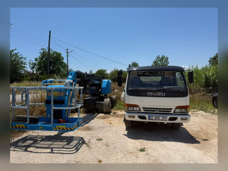 Antalya’da yüksek erişim platformu kiralama saha çalışması – Kaan Platform