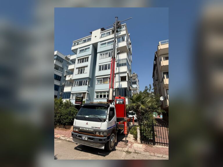 Antalya’da yüksek erişim platformu kiralama saha çalışması – Kaan Platform