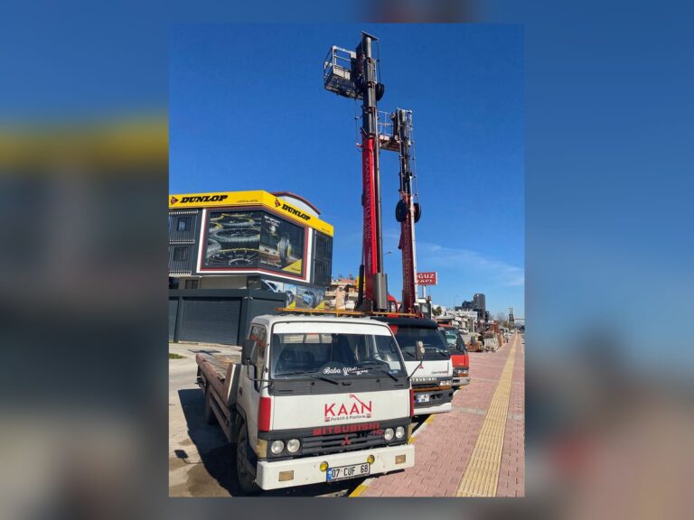 Antalya’da yüksek erişim platformu kiralama saha çalışması – Kaan Platform