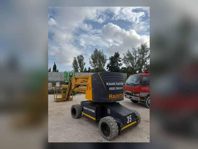 Antalya’da manlift ve eklemli platform kiralama saha çalışması – Kaan Platform