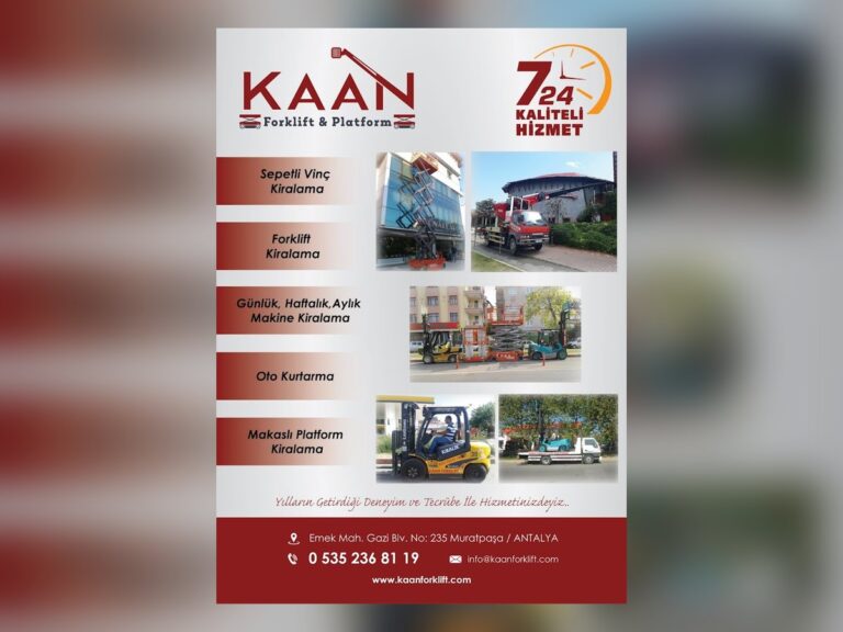 Antalya’da yüksek erişim platformu kiralama saha çalışması – Kaan Platform