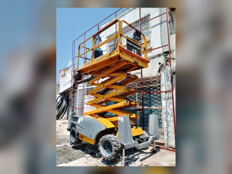Antalya’da makaslı platform kiralama saha çalışması – Kaan Platform